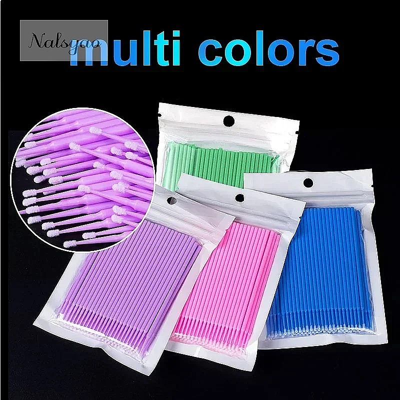 Beauty Makeup Remover - 100 Adet Mikro Pamuklu Çubuk Kirpik