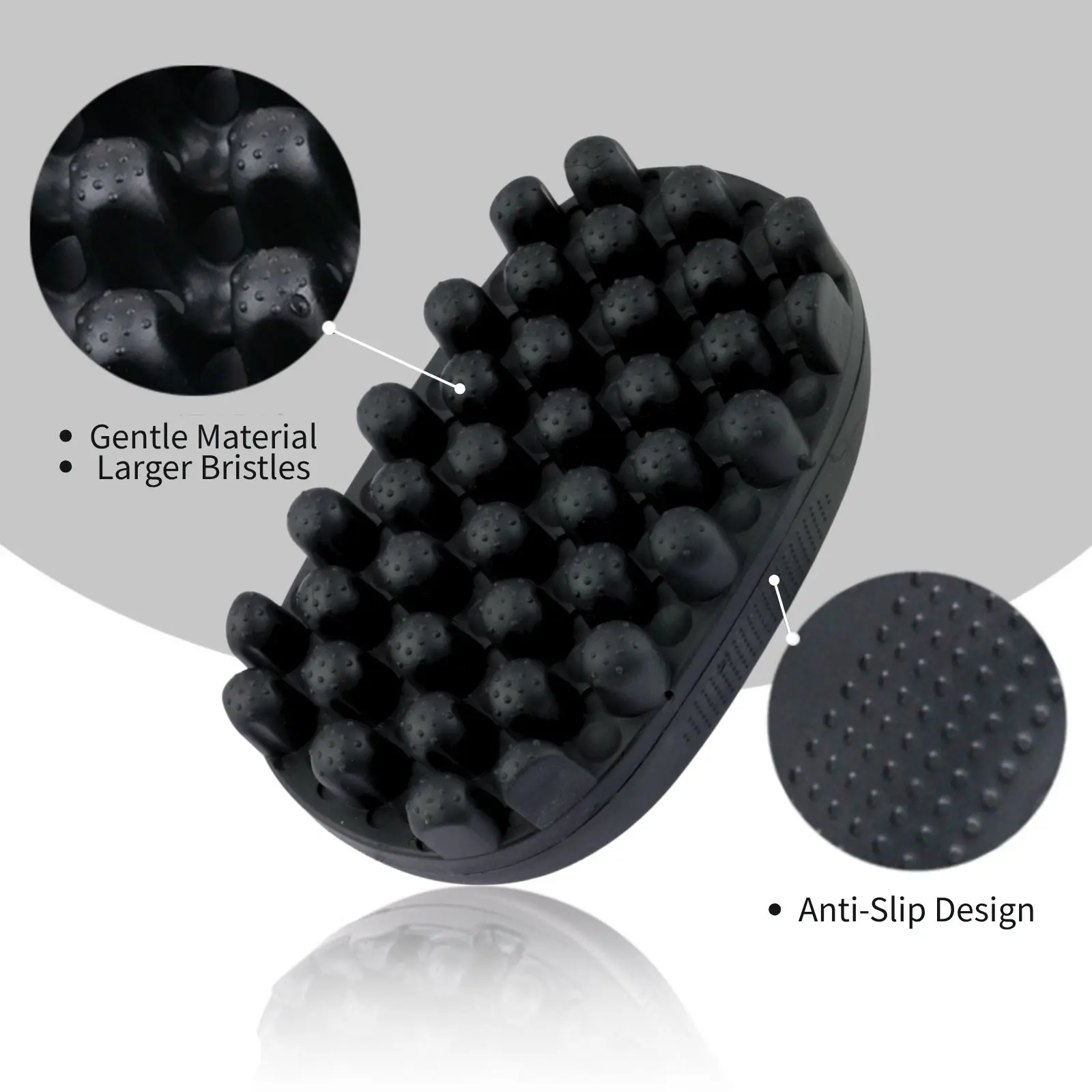 Hair Curling Wand - YENİ Kaymaz Kauçuk Kıvırma Fırçası Sünger