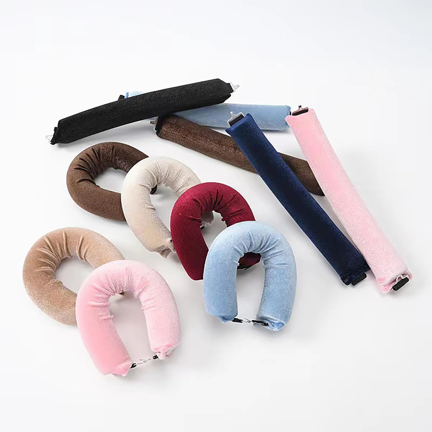 Hair Curling Wand - 3 Parçalı Kadife Esnek Çubuk Seti,