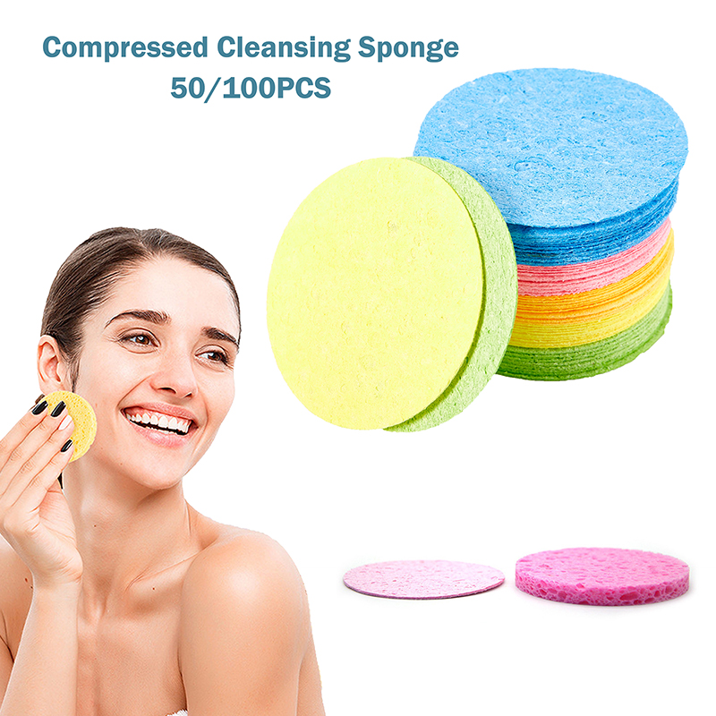 Makeup Beauty Ro - 50/100 adet sıkıştırılmış doğal selüloz yüz