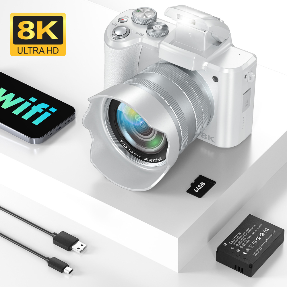 Beauty Makeup Camera - Fotoğrafçılık için 8K Dijital Kamera, Ön