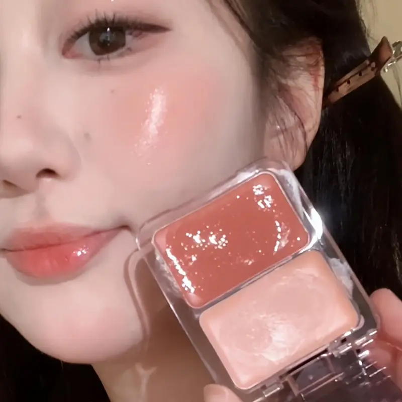 Ulta Beauty Makeup - İki renkli jöle parıltılı allık, sütlü