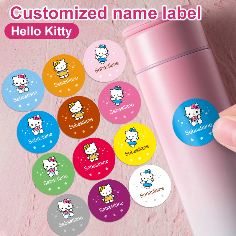 Beauty Makeup Names - Özel Hello Kitty İsim Çıkartmaları -