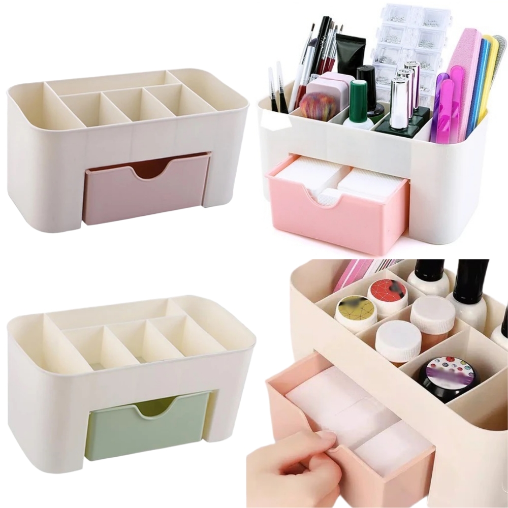Beauty Makeup Tips - Tırnak Sanat Organizatör Masaüstü Çekmece Kozmetik