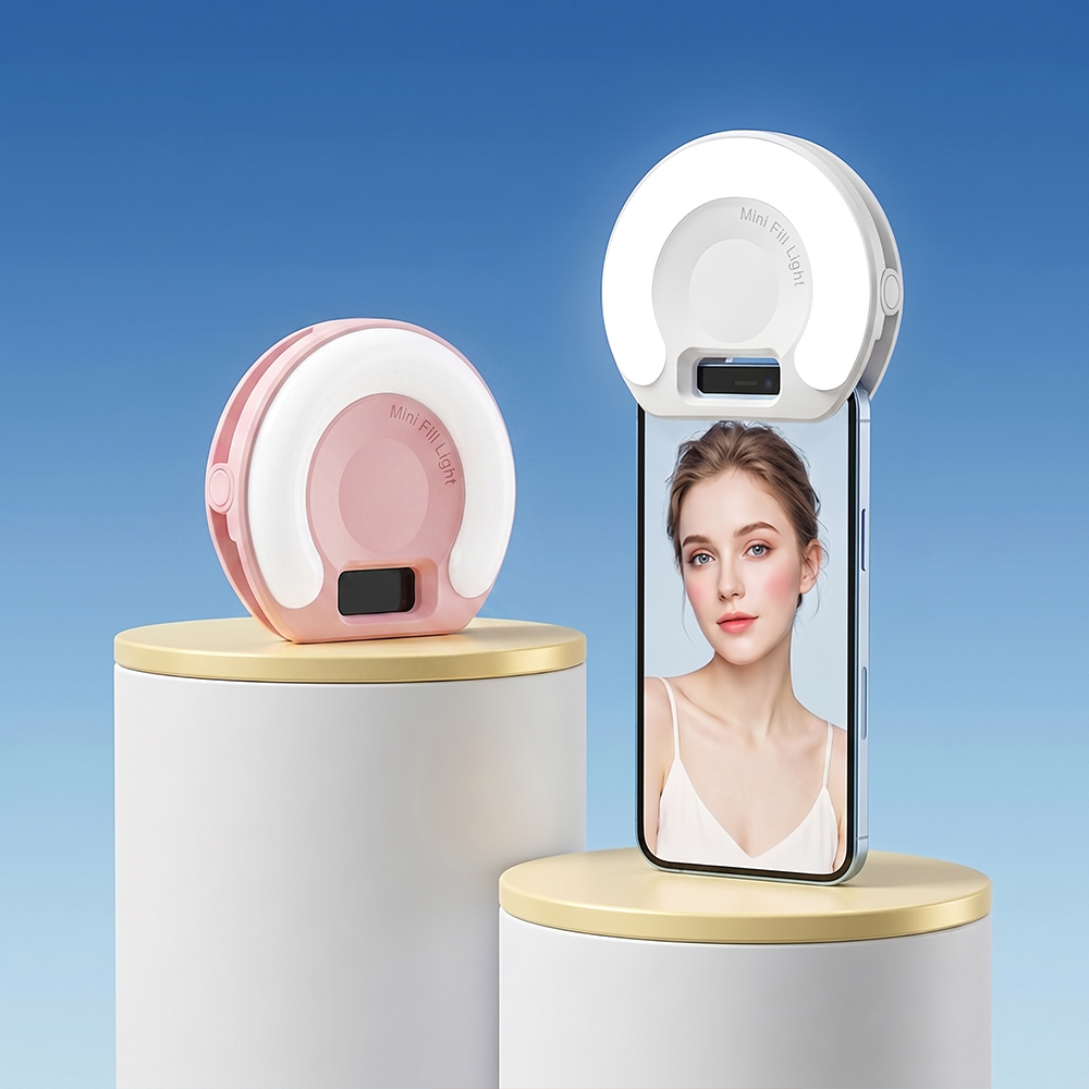 Beauty Makeup Camera - Taşınabilir Mini Selfie Halka Işık, Telefon