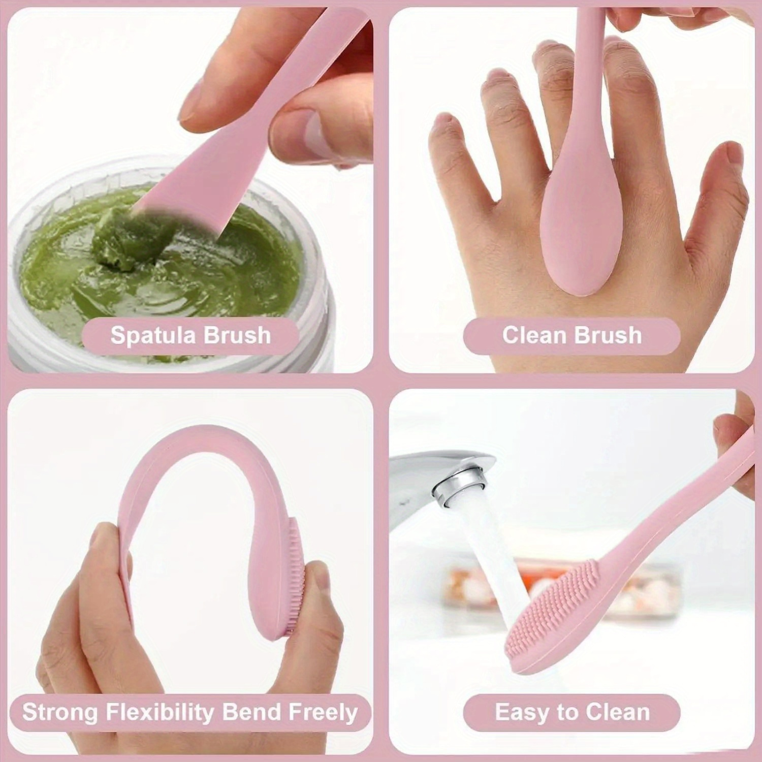 Çift Kafa Yüz Maskesi Fırça Si - Makeup Beauty Ro incelemesi ve fiyatı