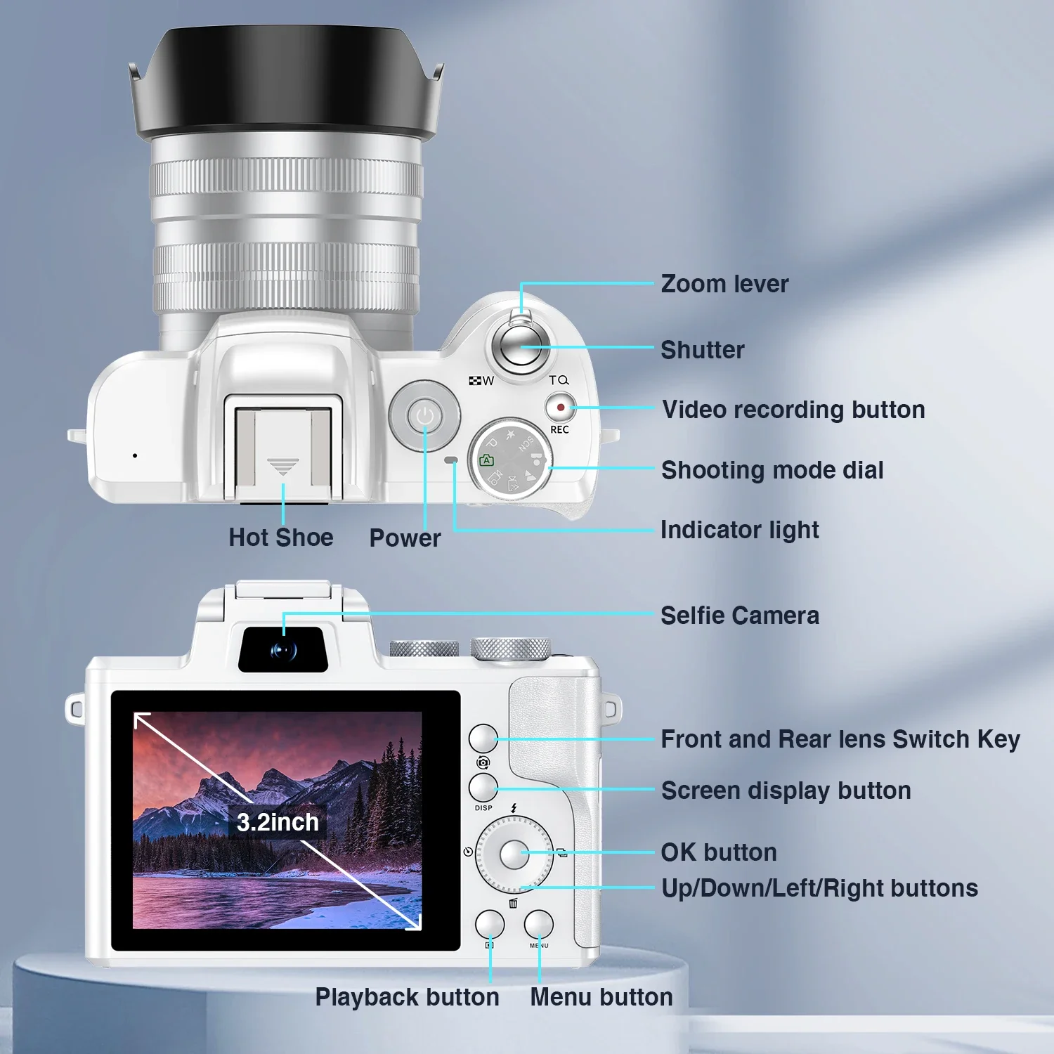 Fotoğrafçılık için 8K Özçekim  - Beauty Makeup Camera incelemesi ve fiyatı