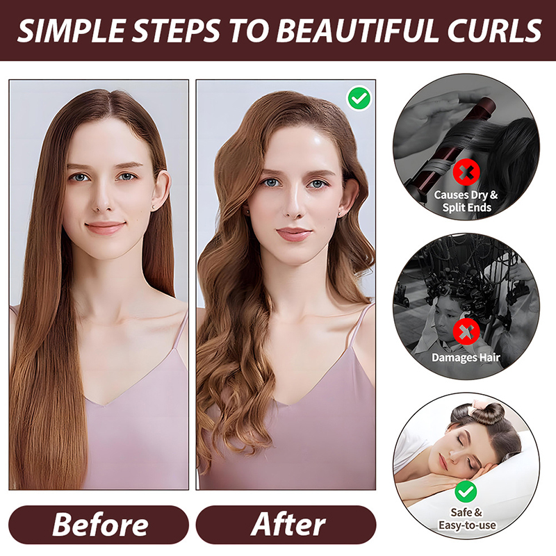 4 adet Isısız Saç Bigudisi Baş - Hair Curling Wand incelemesi ve fiyatı