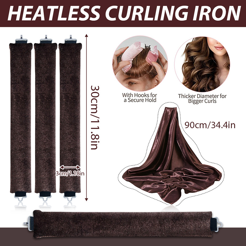 4 adet Isısız Saç Bigudisi Baş - Hair Curling Wand incelemesi ve fiyatı